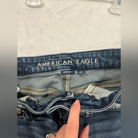 American Eagle Men’s Airflex+ Skinny Jeans Blue Wash 26x28 - Picture 5 of 10